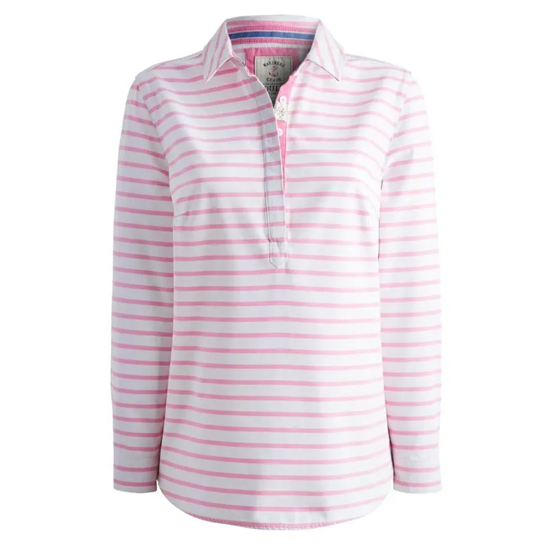 Joules Clovelly Shirt - Carnation Pink Stripe